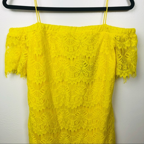Topshop Yellow Lace Dress - Picture 3 of 9